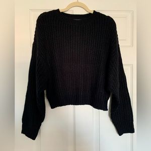 SHEIN Black Cropped Sweater